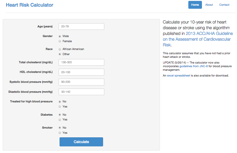Cardiovascular Risk Calculator | Craig Monsen